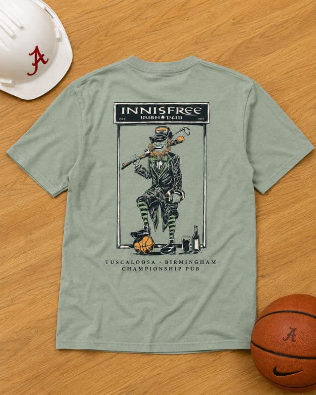 An Innisfree leprechaun graphic T-shirt